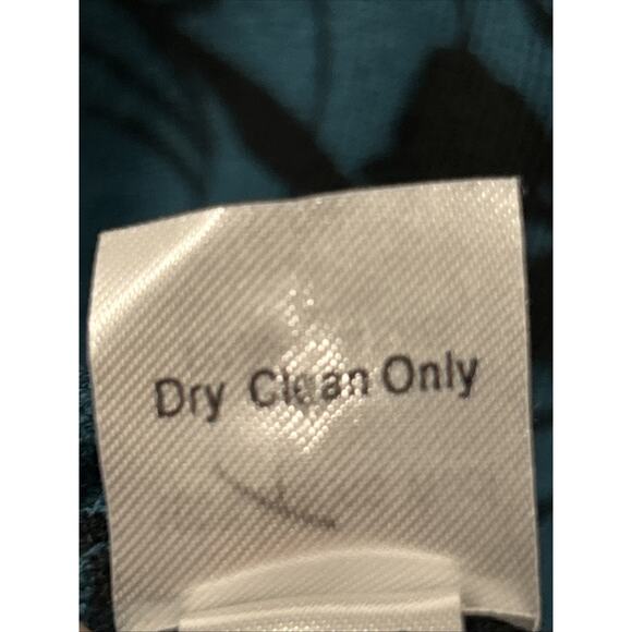 Garnet Hill Merino Wool Cardigan Sweater Women’s Medium Teal Floral Fairy Light - Picture 8 of 13